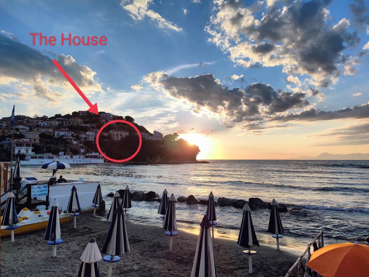 Panoramic Apartments In Villa In Center "The Beach And The Cliff" 1 Agropoli Exteriör bild